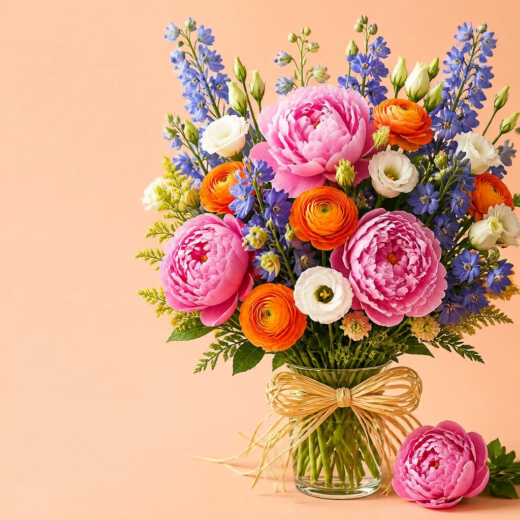 Zomerse bloemen aanbieding